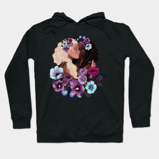 woman flowers Hoodie